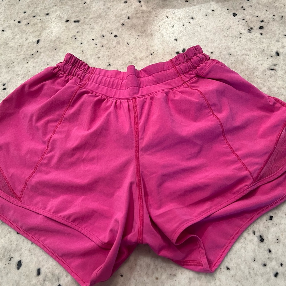 Lululemon Athletica Sonic Pink Hotty Hot Shorts